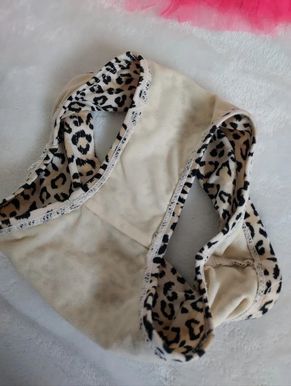 Flapdoodles Two Piece Frilly Cheetah Bating Suit 24mo Vacation Pool Beach Party